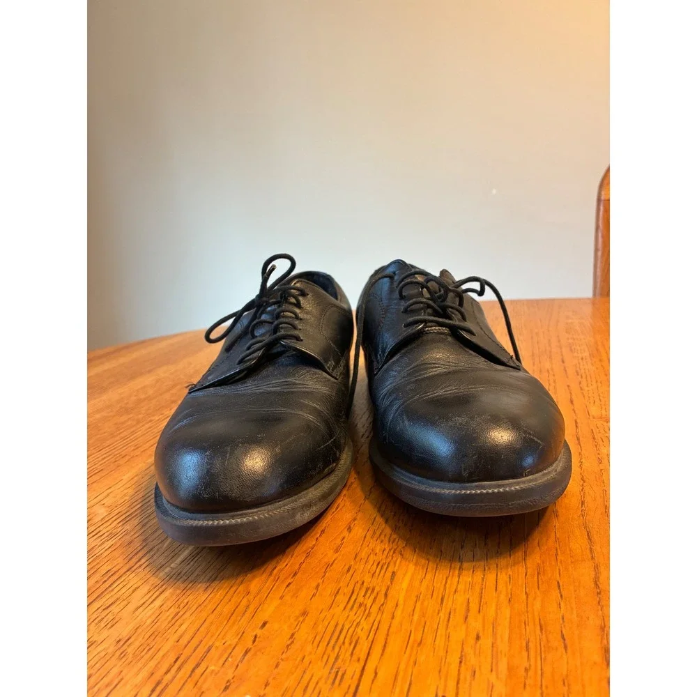 Deer‎ Stags Broker Mens Black Leather Oxford Dress Shoes Size 8.5 M Comfort T-18
